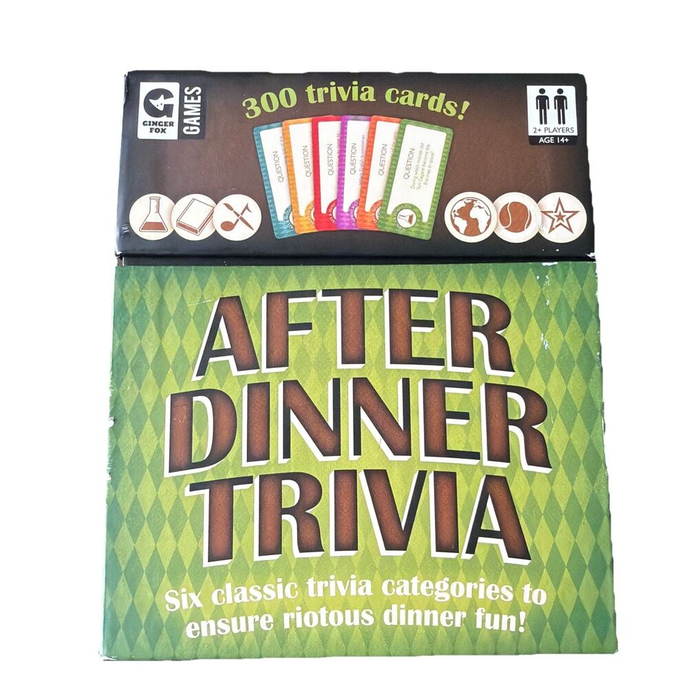 Ginger Fox Trivia Game | OPEN BOX  300 Cards Parties/Gatherings FUN